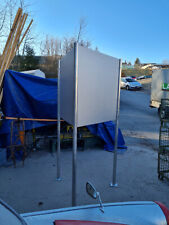 großes Edelstahl Werbeschildgestell Werbung Reklame Halter Befestigung Aufstelle