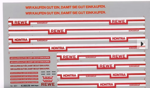 Decals rewe kontra - "rewe, /