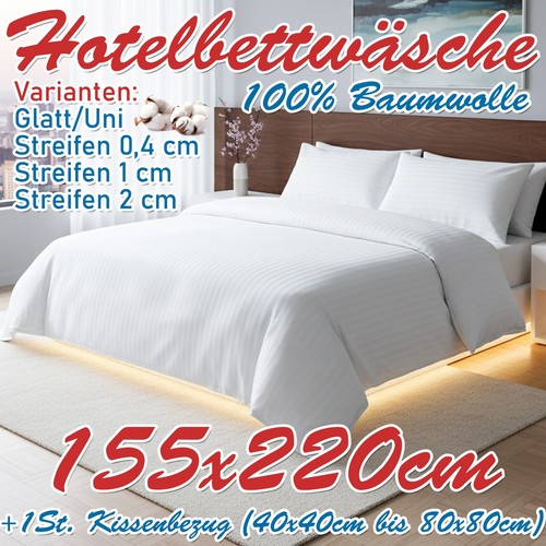 Hotelbettwäsche 155x220 - , +