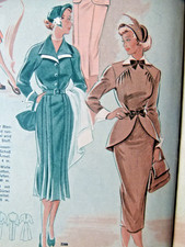 altes Modeheft von 1952 mit