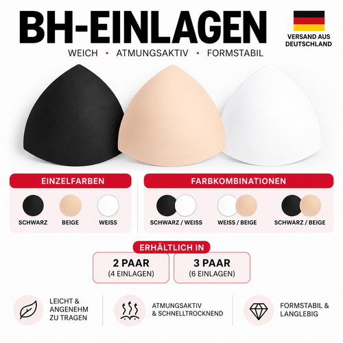 Einlagen cups pads sport - bh,