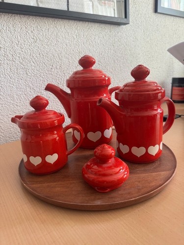 Wächtersbach herz keramik - herz, set