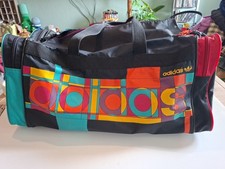 Adidas Vintage Retro Sporttasche Multi Color 80er 90er 60×30×30 Cm