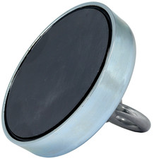 Magnetfischen Bergemagnet 125mm  M14 Gewinde Öse Ferrit 130 KG super stark Such