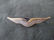 A63-13) Kragenabzeichen frühe Bundeswehr Abzeichen Metall 1950er Heeresflieger