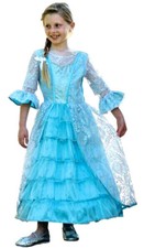 ★ Blau Schneekonigin Prinzessin Eiskonigin,Princess Azure Mist 134-152 Kleid