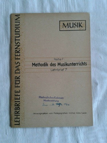 Lehrbrief für das - , fernstudium