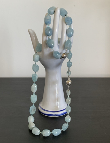 Aquamarin edelstein set - edelstein,