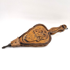 Antiker Blasebalg Holz Leder