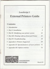 LocoScript 3 externe Drucker