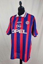ORIGINAL ADIDAS FC BAYERN MÜNCHEN Trikot Retro Vintage Scholl #7 95-97 Kit XXL
