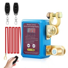 Car Battery Remote Control Disconnect Smart Voltage Power Kill Switch 12V 240A