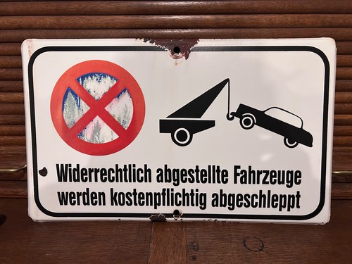 Altes emailleschild - altes,