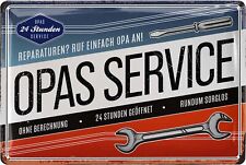 Retro Blechschild OPAS SERVICE