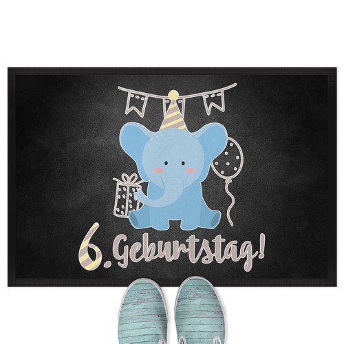 Geburtstag blauer elefant - geburtstag,,
