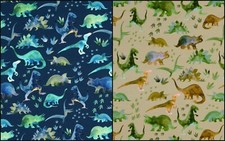 Jerseystoffe ♥ Stoffpaket  ♥ Stretchjersey ♥ Kinderstoff ♥ Dinos  ♥  Dinosaurier