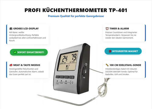 Digitales bratenthermometer - digitales,