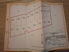Feldbesitzkarten  des EBV - hier Reservefeld Rhade - Steinkohle