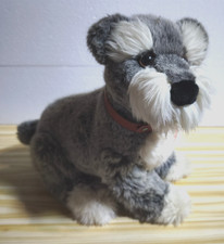 STEIFF  HUND LUMPI  MIT KNOPF, FAHNE UND SCHILD -- NR . 078828,  ca. 40 CM