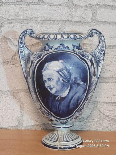 Delfter fayence vase amphore - fayence,