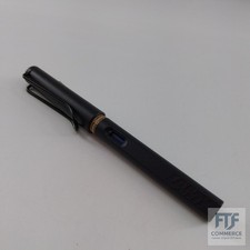 Lamy safari steel black Füller - Füllhalter mit ergonomischem Griff & polierter 