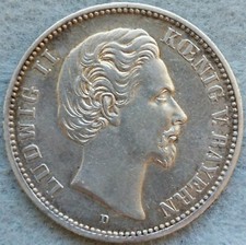 Bayern, Ludwig II., 2 Mark 1876 D, J. 41