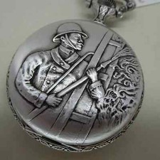 Mirabell Feuerwehrmann Mechanische Taschenuhr Pocket Watch Abl-2-5