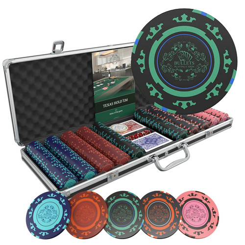 Pokerkoffer mit 500 clay - pokerkoffer,