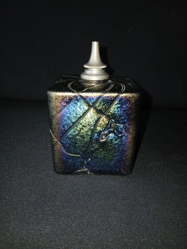 Irisierende glas öllampe - irisierende, glas-Öllampe