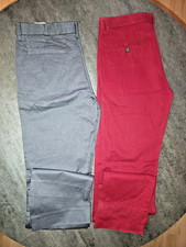 Esprit Chino Hosen - 2 Stück - Grau & Rot - Größe 48 & 50