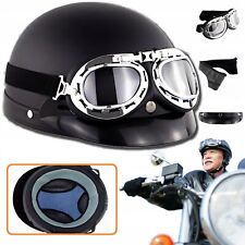 Motorradhelm Rollerhelm Motorrad Halbschalenhelm Halb Helmet DOT/ECE Zertifizier