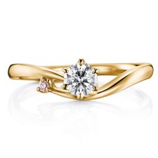 Verlobungsring 18 K Gelbgold 0,60 Karat Lab Created Rundschliff Diamant