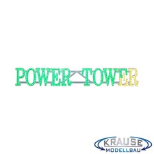 Kirmes Kirmesbeleuchtung Schriftzug Power Tower LED Beleuchtung für Faller 1:87