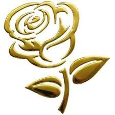 Aufkleber Sticker Gold Chrom 3D Emblem ROSE Blume Auto Motorrad styling