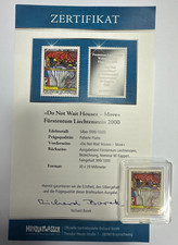 Silberbriefmarke hundertwasser - silberbriefmarke,