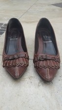 Pumps im College Style Braun 5th Avenue Echtleder Absatz 3,5 cm Spitz Gr. 37 / 4