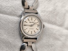 Alte ZentRa Automatic Damenuhr mit Datumsanzeige Armbanduhr Edelstahl Automatik