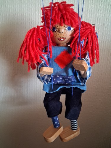 Marionette holz pippi - holz,