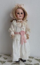 antike französische Porzellankopf Puppe S.F.B.J. von ca. 1910 knapp 40 cm lang