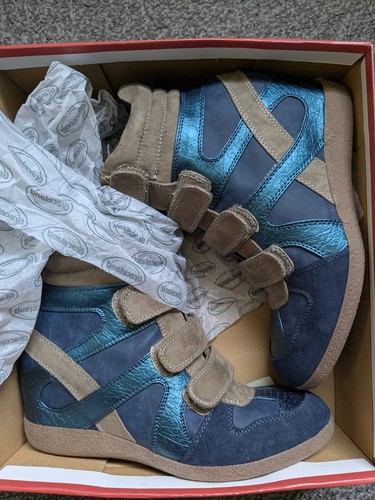 Damenschuhe blau beige neu - damenschuhe,