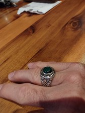 Silber Herren Ring Malachit