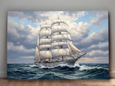 Bark unter Segeln , Druck auf