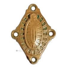 Schlüsselschild antik Messing