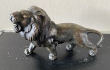 Stehender Löwe Bronze Figur