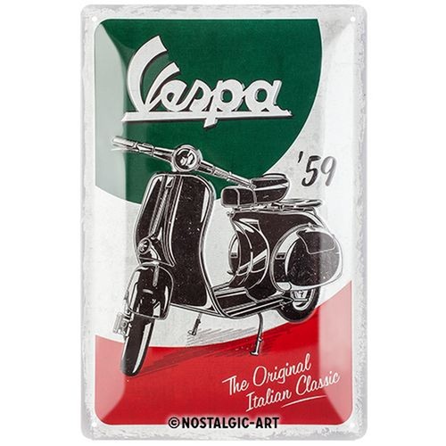 Vespa relief blechschild - vespa, relief-blechschild