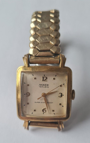 Herrenuhr vergoldet anker - herrenuhr,, vergoldet,