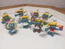 8 Schlümpfe Schleich Bully - SchlumpfSammlung Konvolut Schlumpfine smurfette