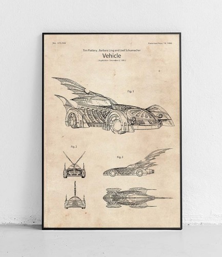 Batmobile patent reproduktion - batmobile,