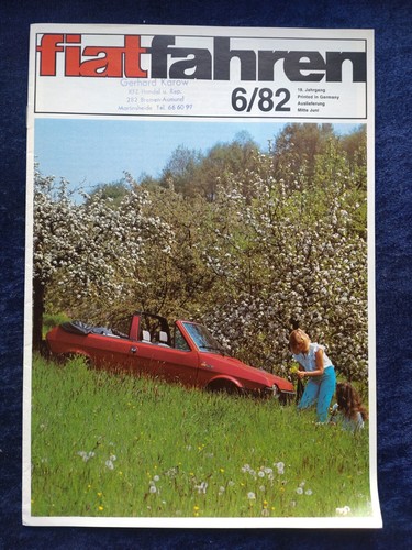 Fiat fahren prospekt 1982 - fahren, 6.1982
