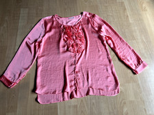 DIDI  WUNDERSCHÖNE BLUSE GR.42-44 EDEL FESTLICH ROSATON LAGENLOOK